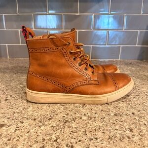 Polo Ralph Lauren men’s Jarrod Captoe size 8 brown leather boots